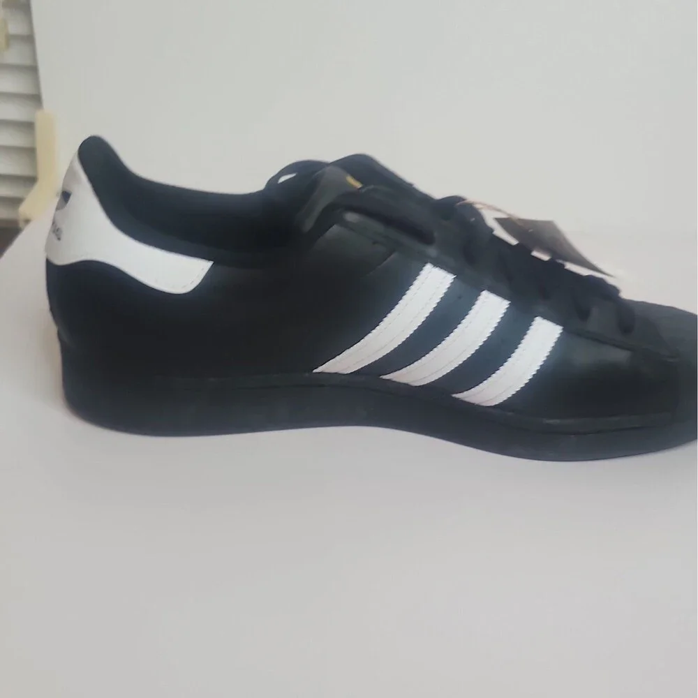 Adidas Superstar Black White Lace Up Casual Sneakers Retro OG EG4959 Men's Sz 13